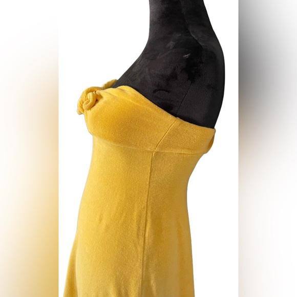 ❌SOLD❌Zimmermann Jeannie Terry Strapless Mustard Cotton-Blend Midi Dress Size XS - Picture 9 of 16